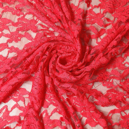 Buy Red Crochet Fabric