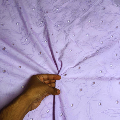 Buy Cotton Lavender Rose Hakoba Fabric