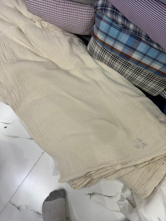 Buy Soft Cotton Double Cloth Solid Beige Fabric