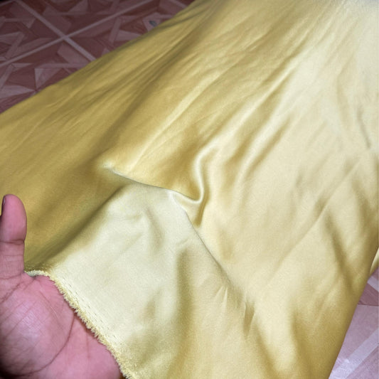 Buy Italian Silk Solid Baby Yellow