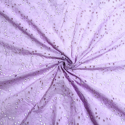 Buy Cotton Hakoba Lavender Peacock Head Fabric