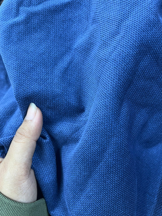 Buy Corduroy Dobby Solid Blue Fabric