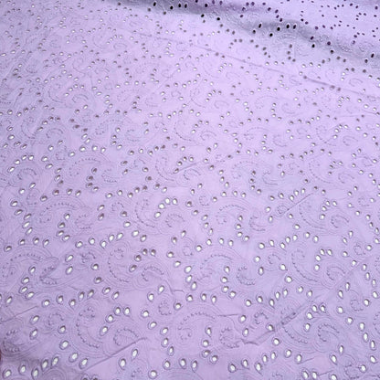 Buy Cotton Hakoba Lavender Peacock Head Fabric