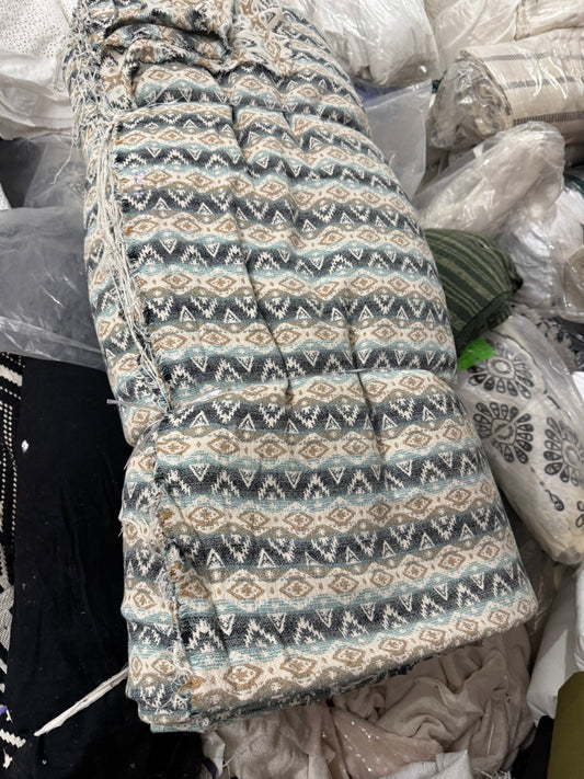 Buy Cotton Heavy Jacquard Boho Multi Mint Fabric