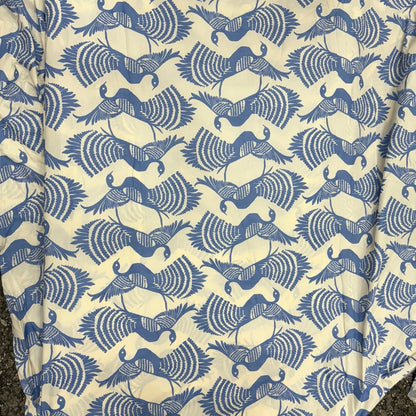 Buy Poplin Peacock Printed Fabric