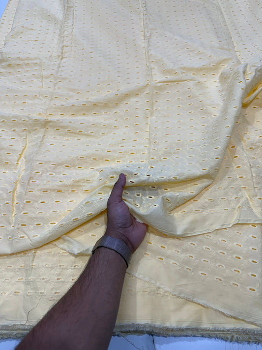 Buy Cotton Hakoba Soothing Yellow Circle Traditional
