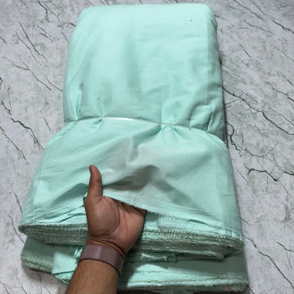 Buy Cambric Solid Mint Blue Fabric