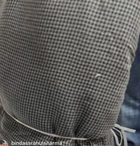 Premium Cotton Small Grey Black Check Fabric