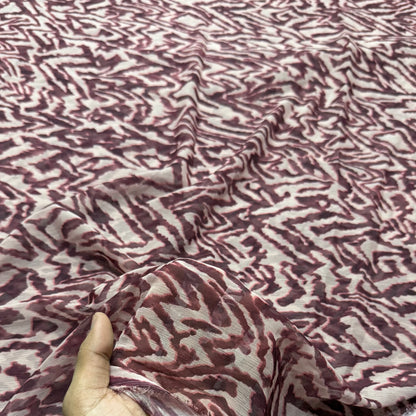 Buy Viscose Chiffon Animal Printed Fabric