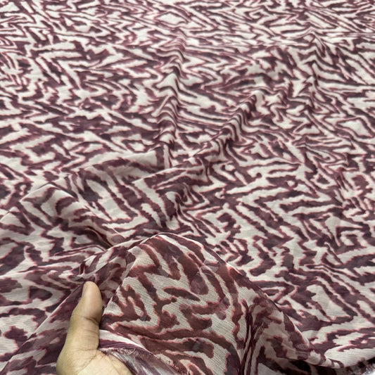 Buy Viscose Chiffon Animal Printed Fabric
