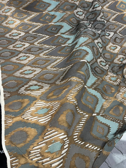 Buy Canvas Ikkat Printed Fabric