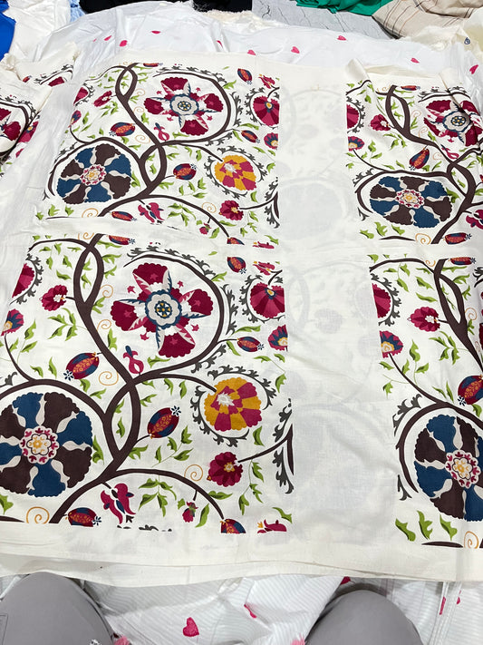 Buy Cambric Tote Bag Floral Printed Fabric