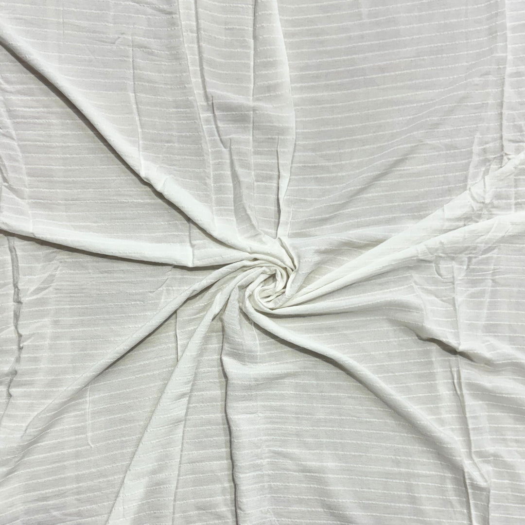 Buy Viscose filament Dobby White Solid