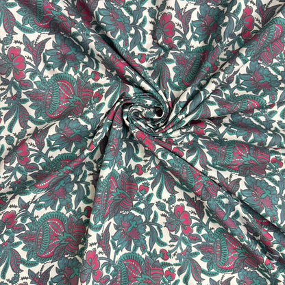 Buy Cambric Kalash Phool Printed Fabric