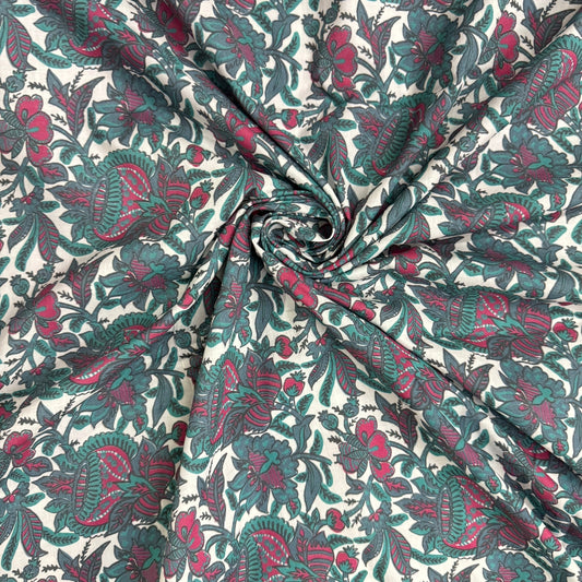 Buy Cambric Kalash Phool Printed Fabric