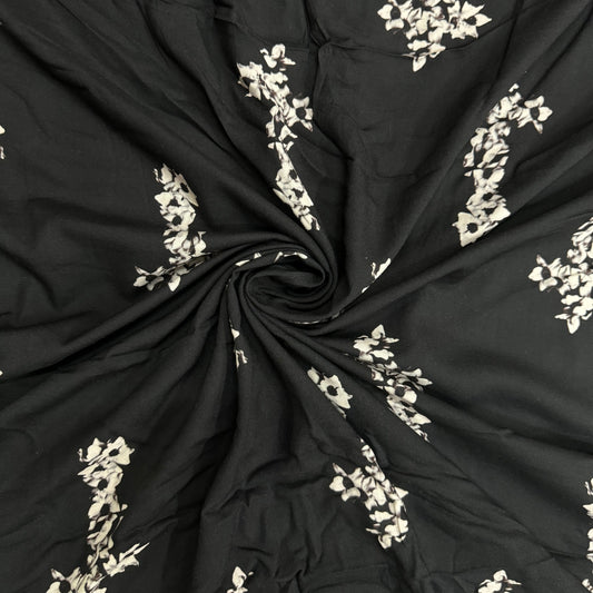 Buy Viscose Rayon Cross Printed Fabric