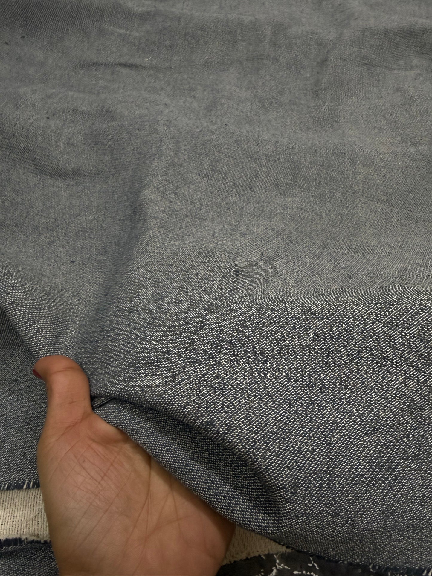 Buy Cotton Tweed Fabric Arvind Mill light blue