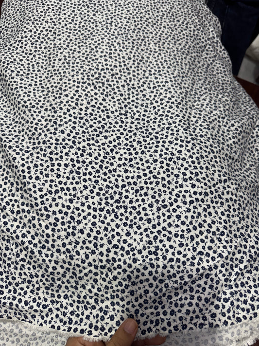 Buy Viscose Moss Rayon Sweet Floral Printed Fabric