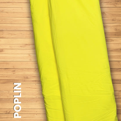 Buy 50s Poplin Solid Yellow Fabric