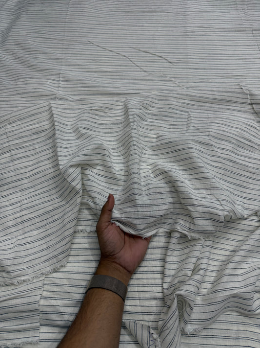 Buy Linen Yarn Dyed Stripe Fabric