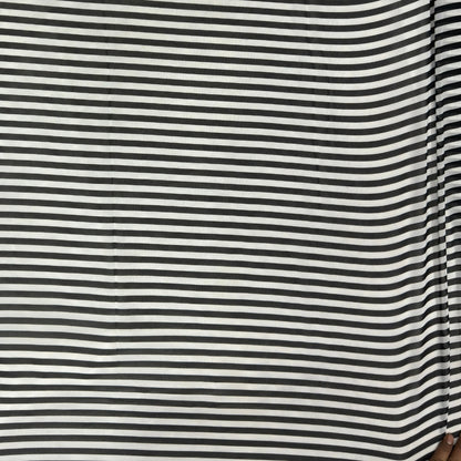 Buy Georgette Stripe Monochrome Fabric