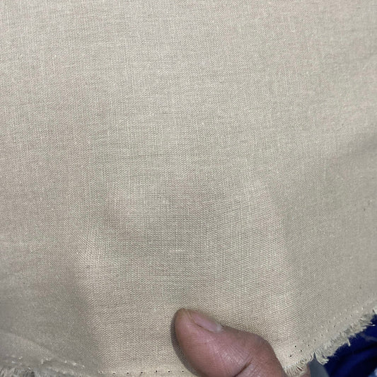 Cotton Linen Solid Khadi Fabric