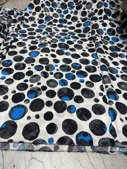 Buy 50s Poplin Multi Polka Dot White Base Fabric