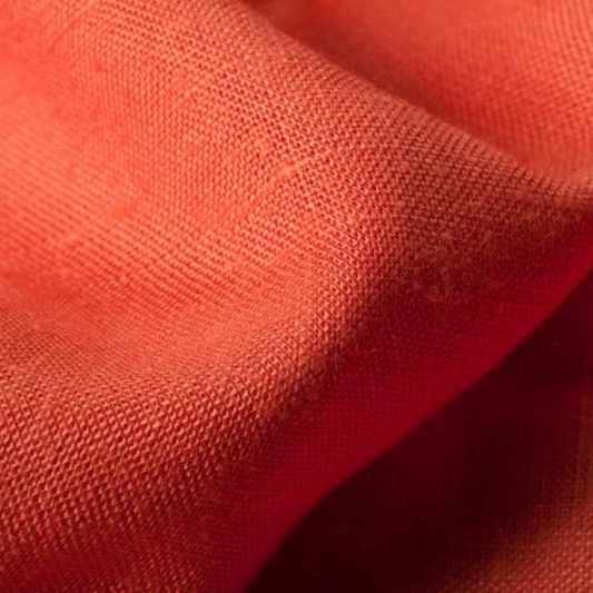 Buy Cotton Linen Solid Yam Orange