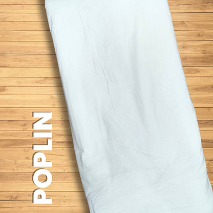 Buy Poplin Solid White Fabric