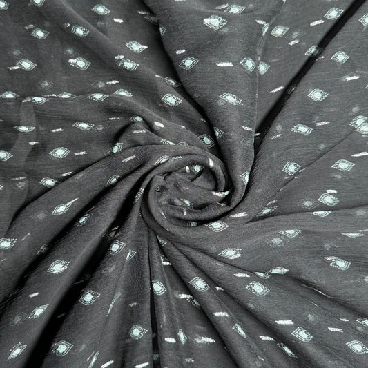 Buy Chiffon Rare Black & White Lurex