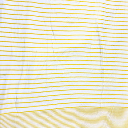 Buy Pure Yellow Stripes Linen Viscose Fabric