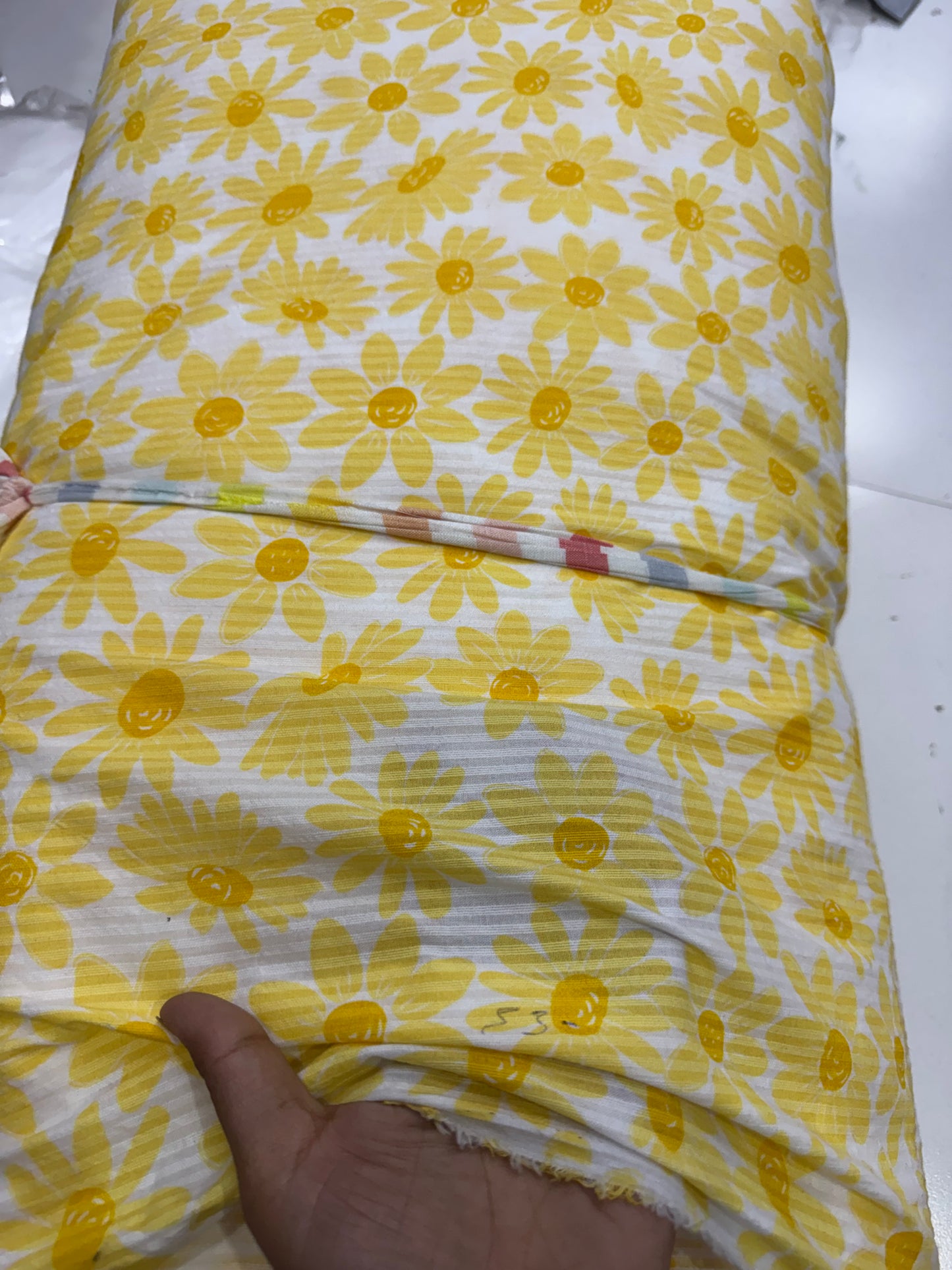 Buy Premium Cotton Seersucker Yellow Flower Fabric (Copy)