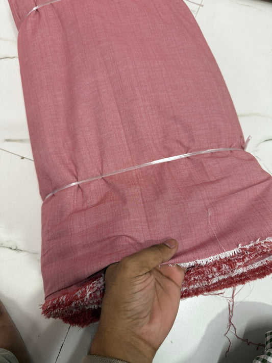 Buy Mill Made Washed Red Chambray Fabric
