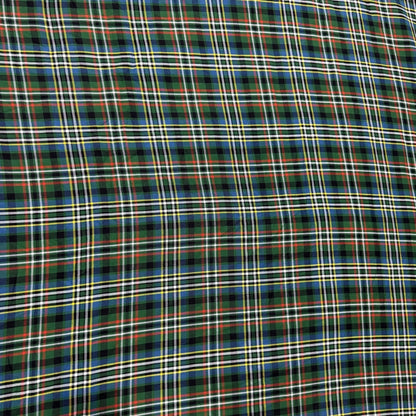 Buy Cotton Twill Brown Green Check Fabric