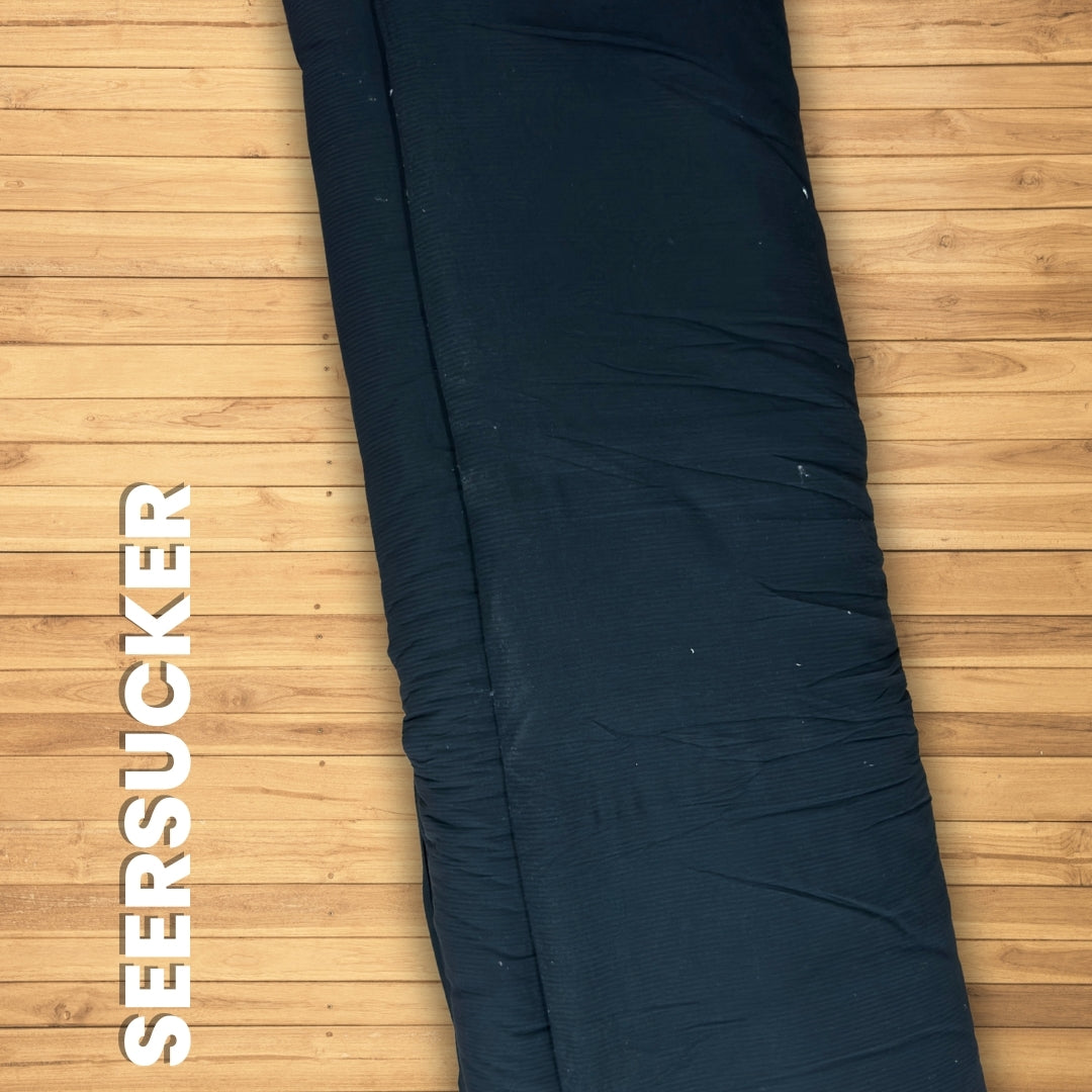 Buy Seersucker Black Stripe Fabric