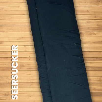 Buy Seersucker Black Stripe Fabric