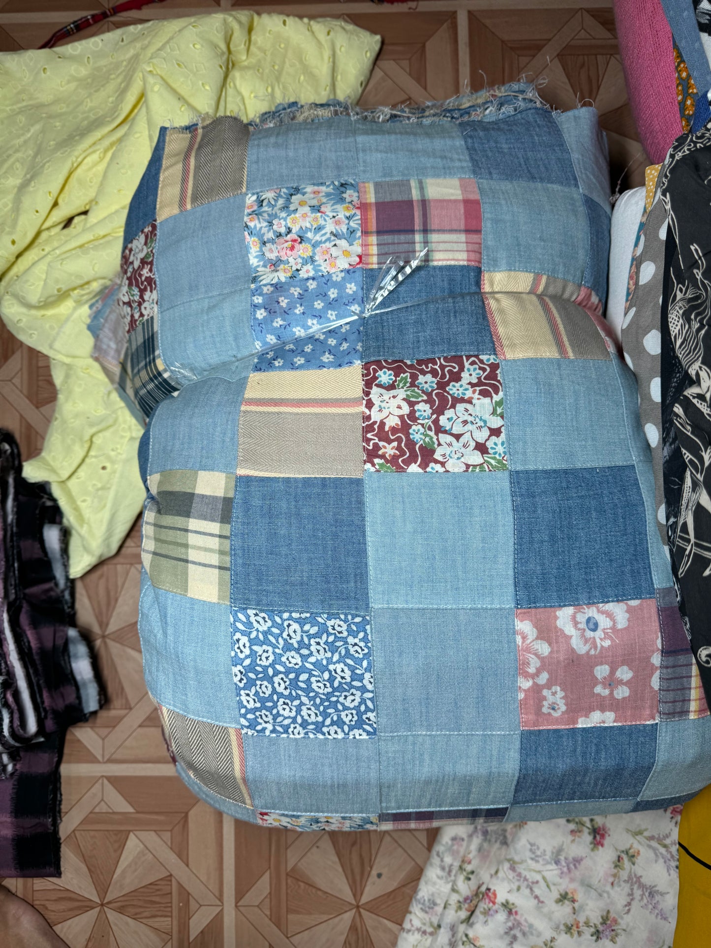 Buy Cotton Quilt Style Patch Work Printed Fabric