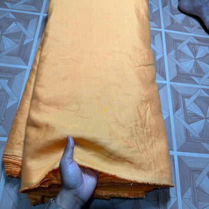 Buy Linen Solid Bhagwa Solid Fabric