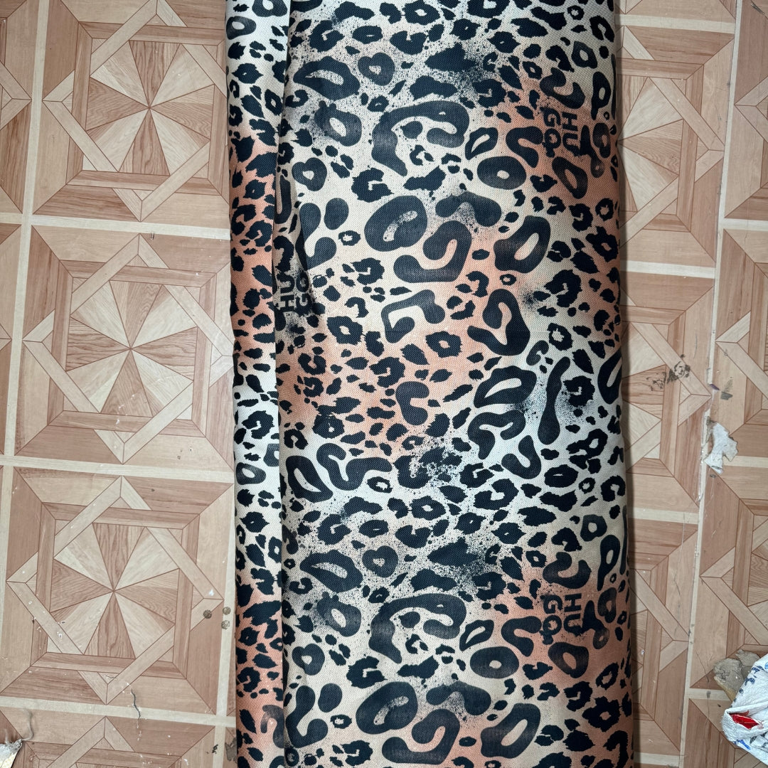 Buy Cotton Viscose Twill Cheetah Printed Fabric