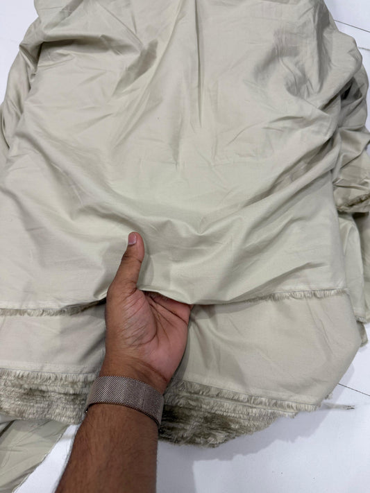 Buy Mud Grey Pure Cotton Poplin Fabric