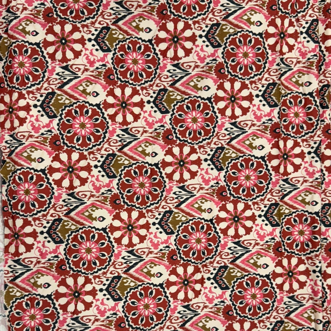 Buy Poplin Ikkat Print Fabric