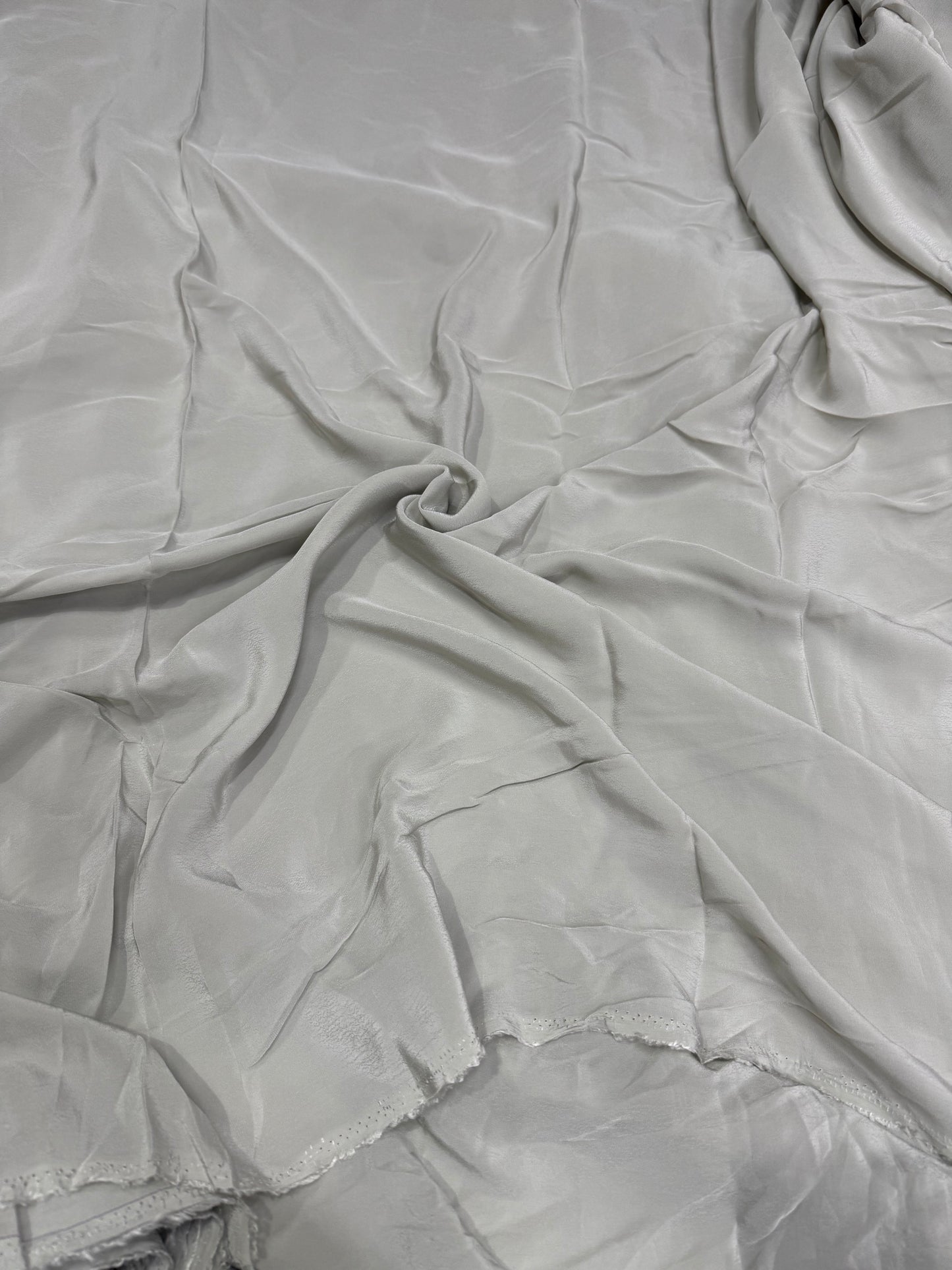 Buy Grey Viscose Crepe Shiny Fabric