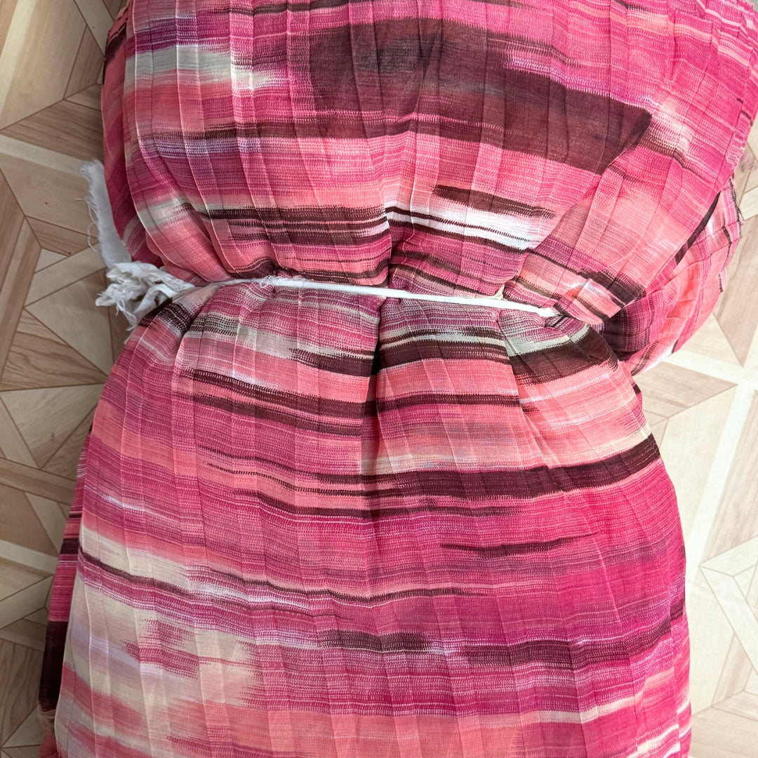 Georgette Abstract Tie & Dye Fabric