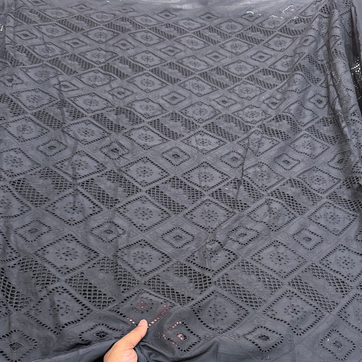 Buy Cotton Hakoba Heavy Work Square Wall Fabric