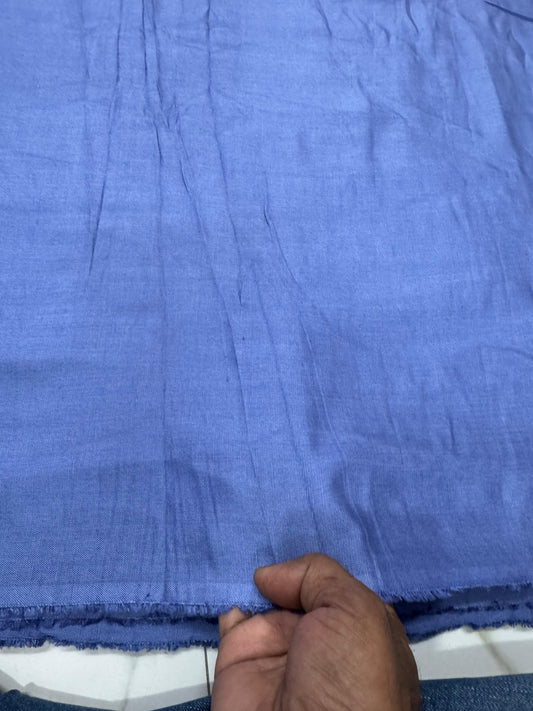 Buy Cotton Linen Abstract Azure Blue Fabric