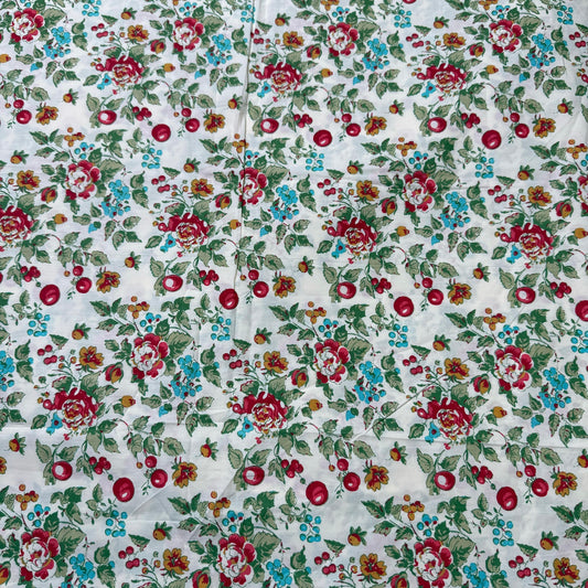 Buy Poplin Cherry Blossom Printed Fabric