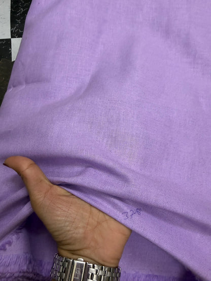 Buy Pure Linen Solid Lilac Fabric