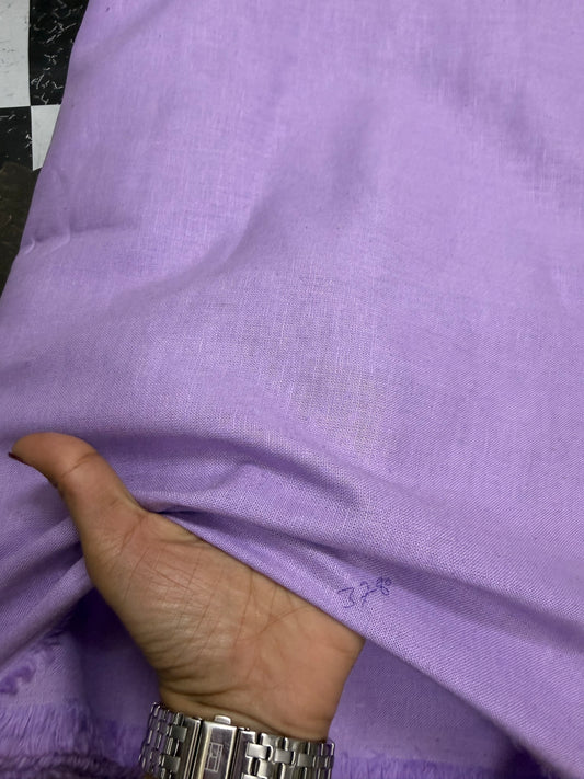Buy Pure Linen Solid Lilac Fabric