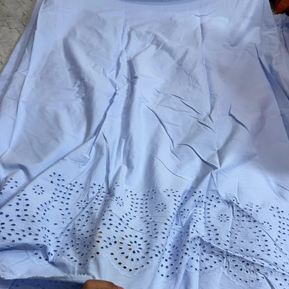 Buy Hakoba Powder Blue Palazzo Border Circle