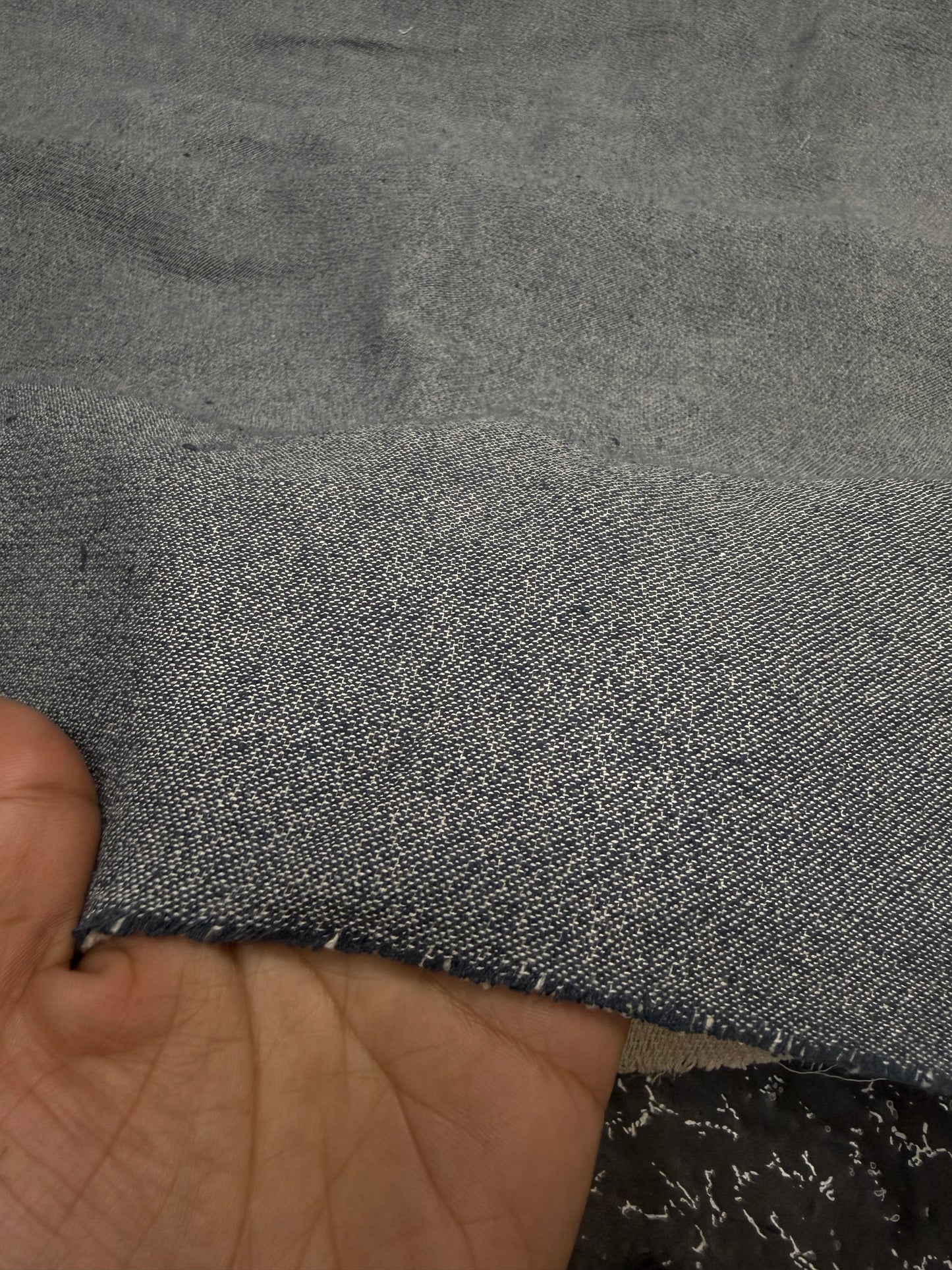 Buy Cotton Tweed Fabric Arvind Mill light blue